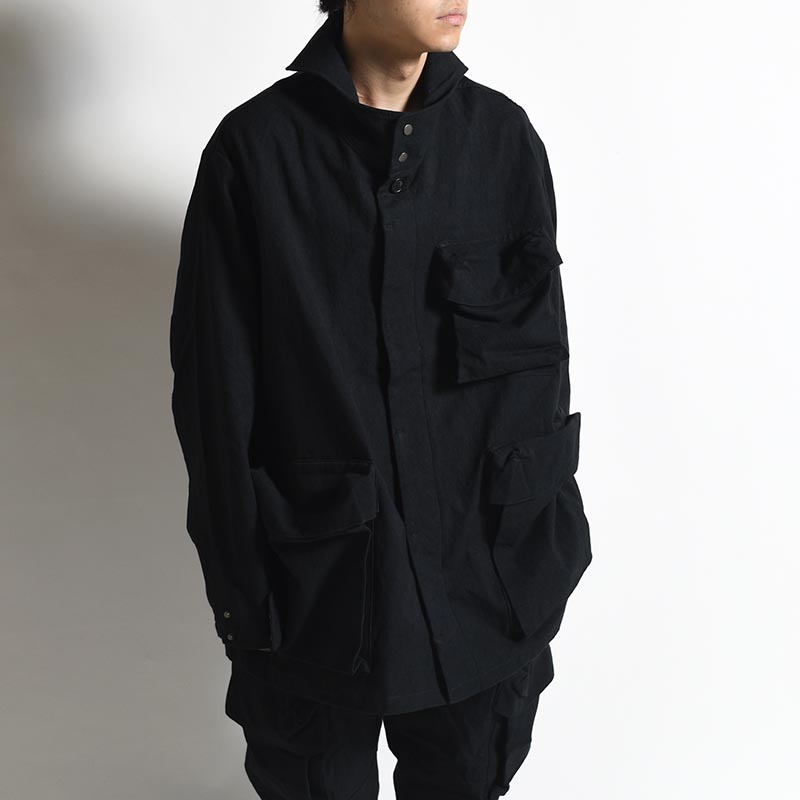 STEREOSCOPIC POCKET JACKET -BLACK-