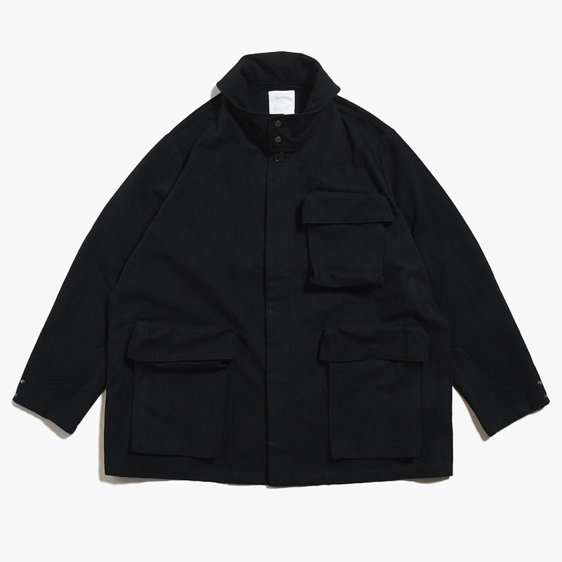 STEREOSCOPIC POCKET JACKET -BLACK-