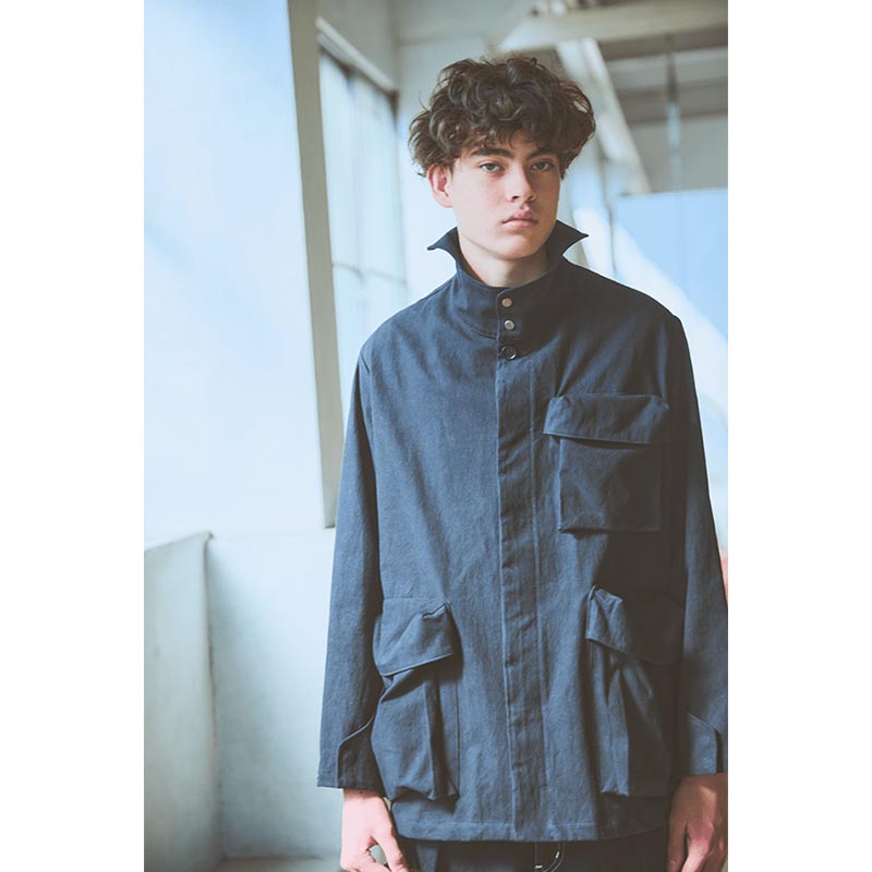 STEREOSCOPIC POCKET JACKET -BLACK-