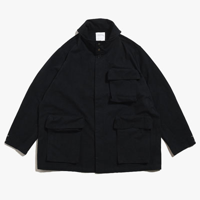 STEREOSCOPIC POCKET JACKET -BLACK-