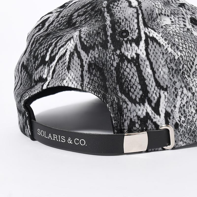 PRINT CORDS CURVED VISOR CAP "GIBSON" -PYTHON-