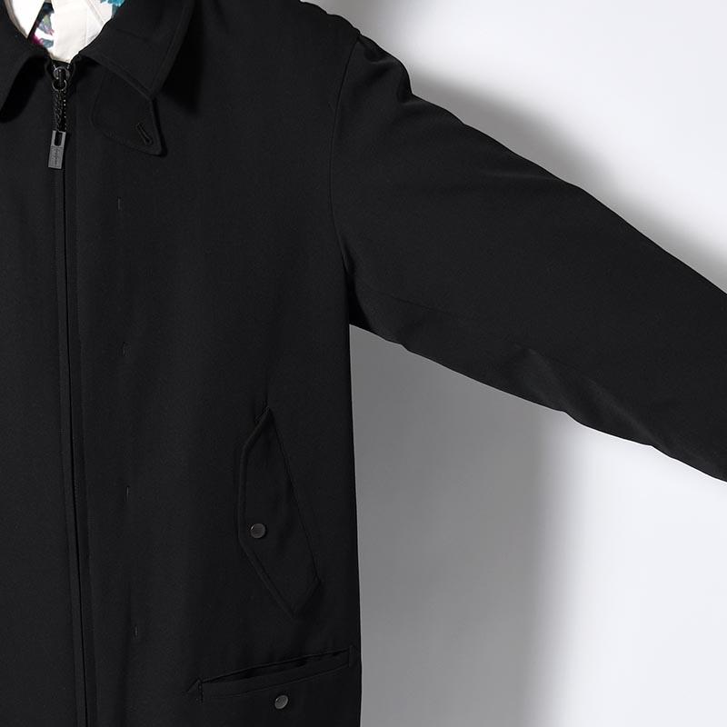 WOOL GABARDINE N3B JACKET -BLACK-