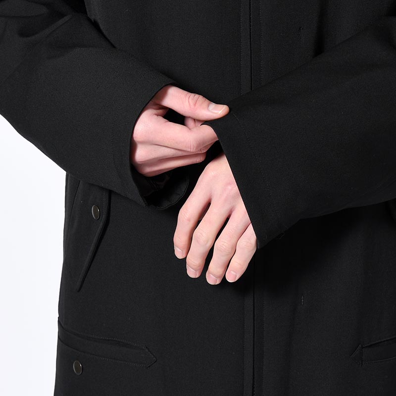 WOOL GABARDINE N3B JACKET -BLACK-