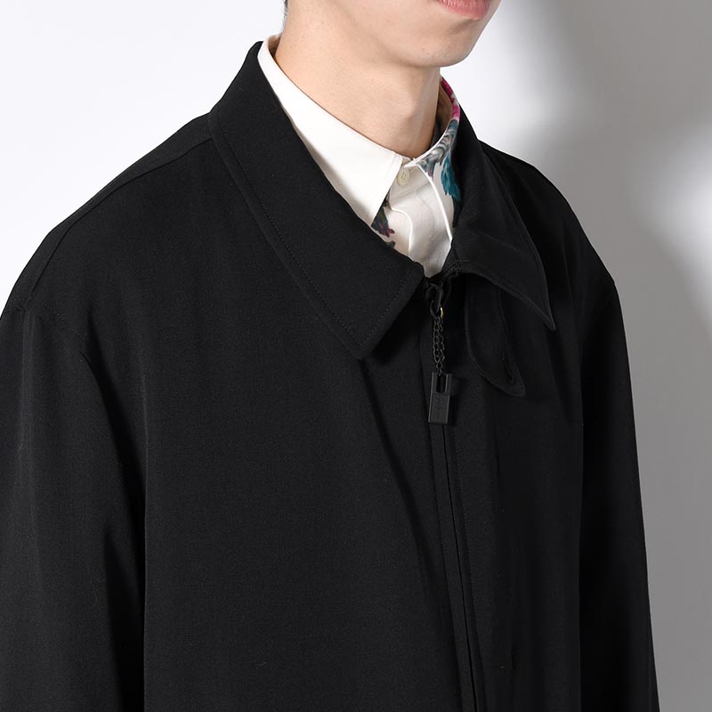 WOOL GABARDINE N3B JACKET -BLACK-