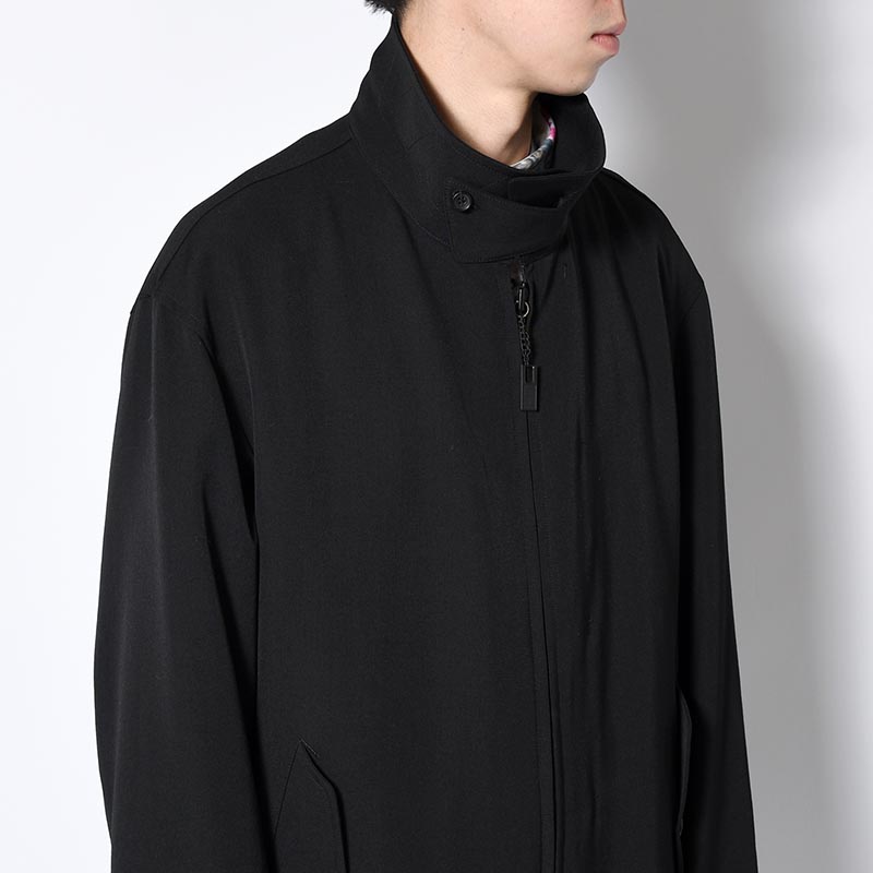 WOOL GABARDINE N3B JACKET -BLACK-