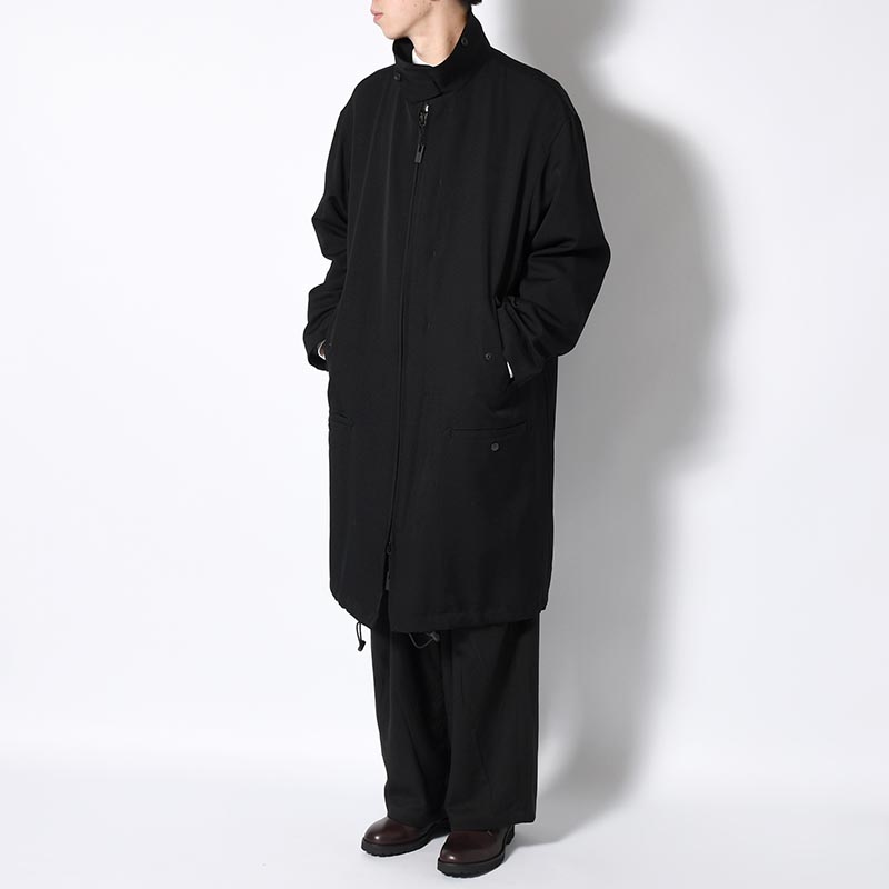 WOOL GABARDINE N3B JACKET -BLACK-