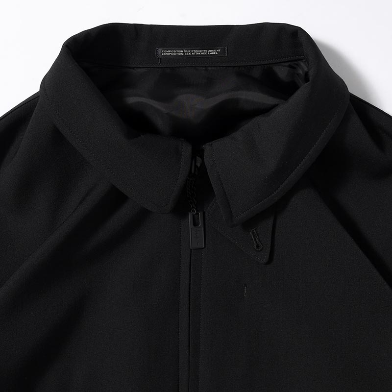 WOOL GABARDINE N3B JACKET -BLACK-