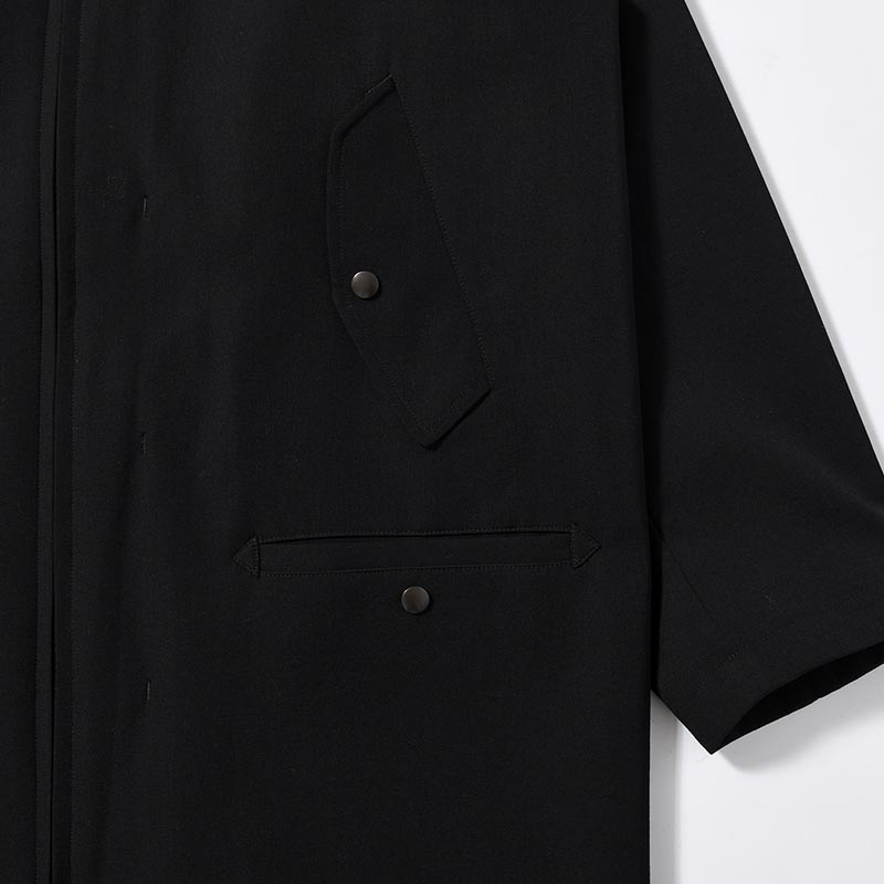 WOOL GABARDINE N3B JACKET -BLACK-