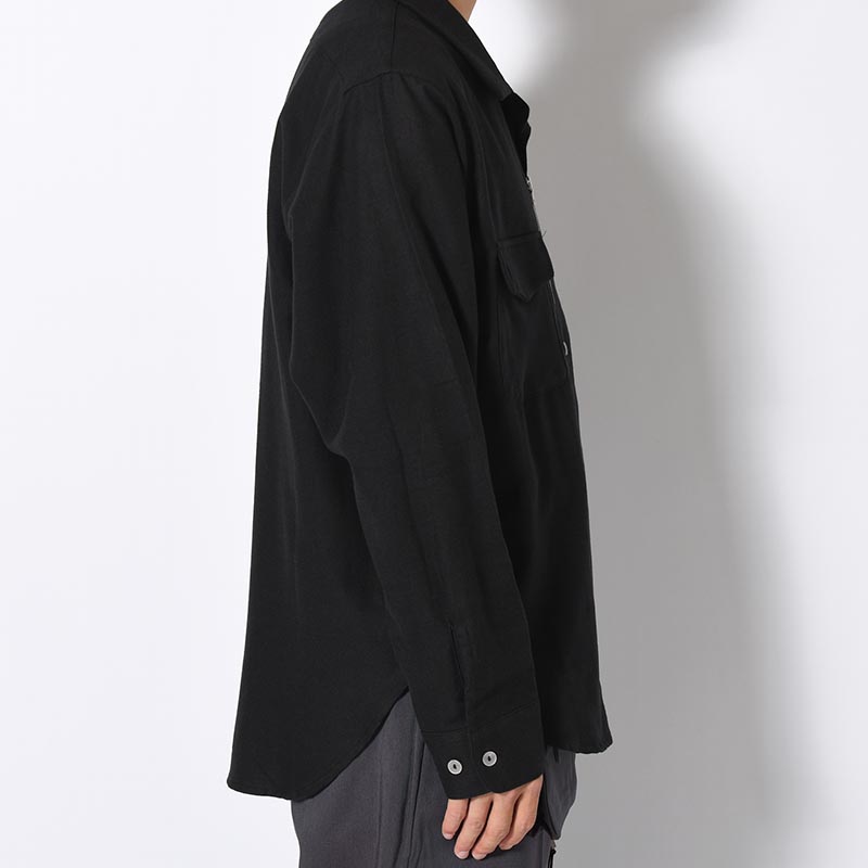 MIX BUTTON ZIP SHIRT -3.COLOR-