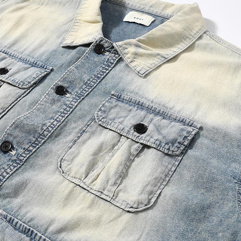 VINTAGE WASH CHAMBRAY JACKET -3.COLOR-