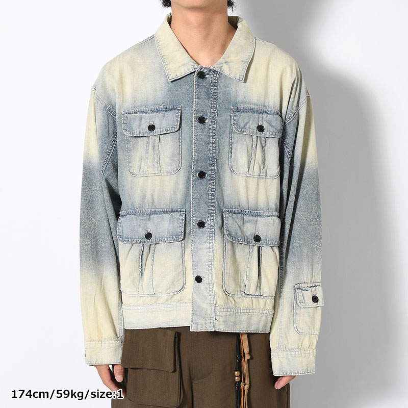 VINTAGE WASH CHAMBRAY JACKET -3.COLOR-