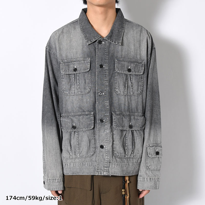 VINTAGE WASH CHAMBRAY JACKET -3.COLOR-