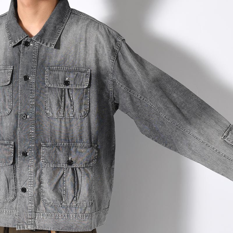 VINTAGE WASH CHAMBRAY JACKET -3.COLOR-