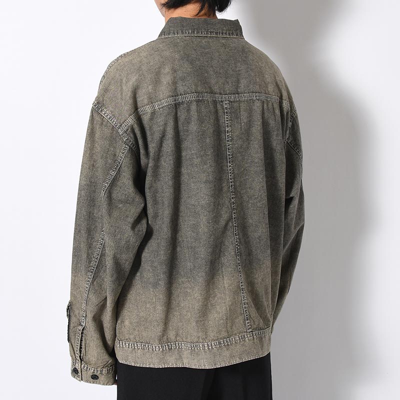 VINTAGE WASH CHAMBRAY JACKET -3.COLOR-