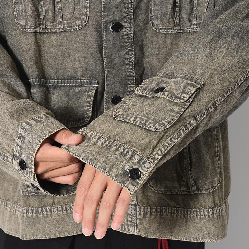 VINTAGE WASH CHAMBRAY JACKET -3.COLOR-