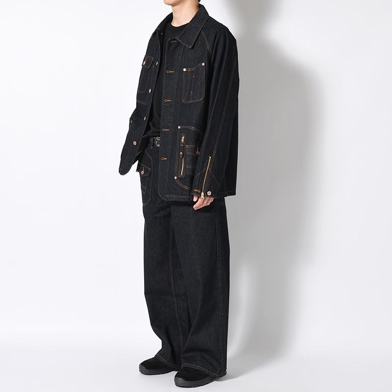 D POCKET DENIM COVERALL -3.COLOR-