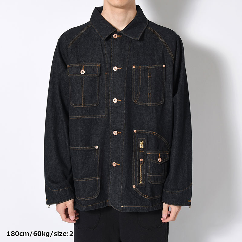 D POCKET DENIM COVERALL -3.COLOR-