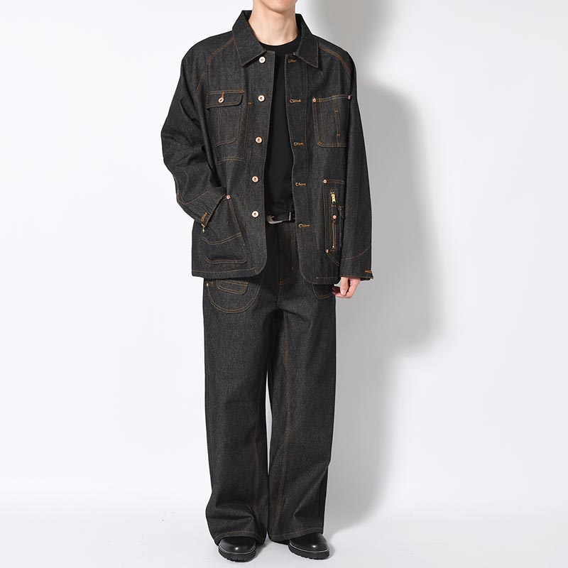 D POCKET DENIM COVERALL -3.COLOR-