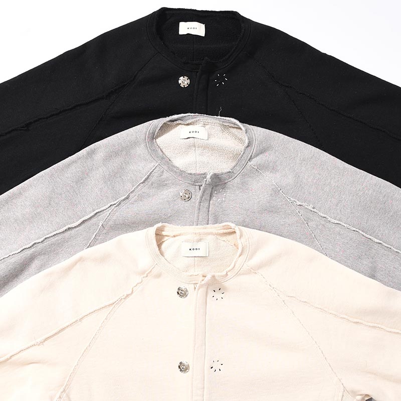 ZIP CREW SWEAT BLOUSON -3.COLOR-