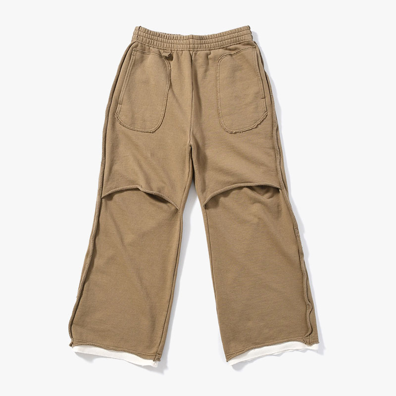 LAYER SWEAT PANTS -3.COLOR-(KHAKI)