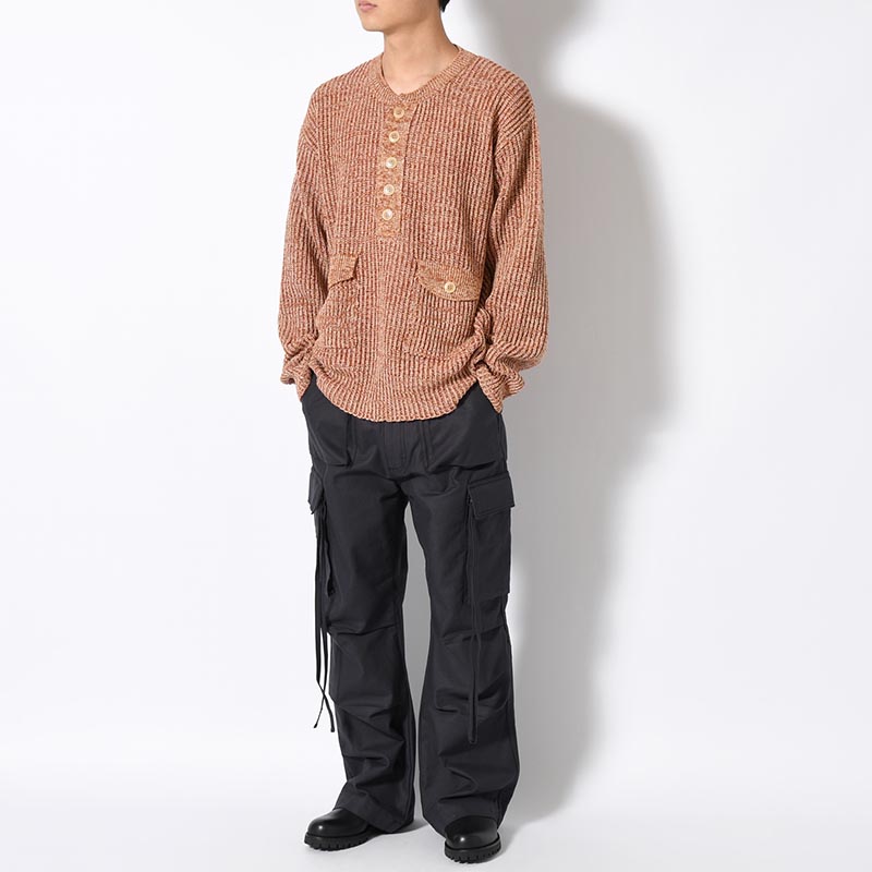 HENRY NECK POCKET KNIT -3.COLOR-