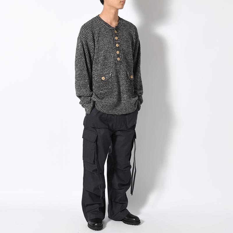 HENRY NECK POCKET KNIT -3.COLOR-