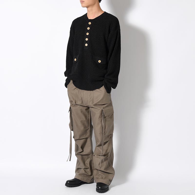 HENRY NECK POCKET KNIT -3.COLOR-