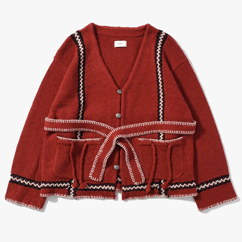 MEXICAN GOWN CARDIGAN -3.COLOR-(RED)