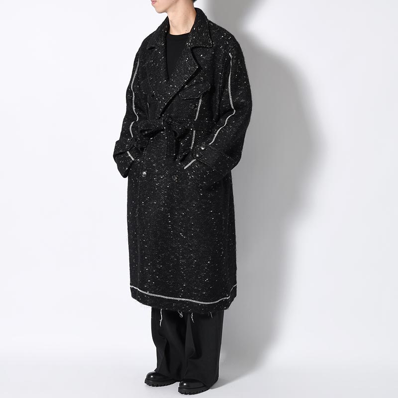 CROSS STITCH ARTISAN COAT -BLACK(NEP)-