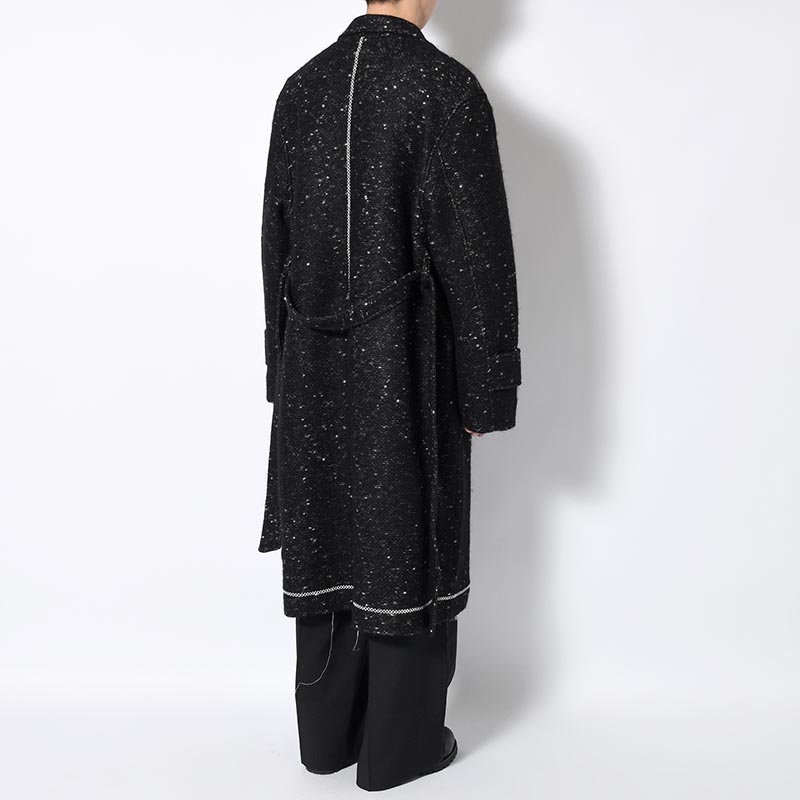 CROSS STITCH ARTISAN COAT -BLACK(NEP)-