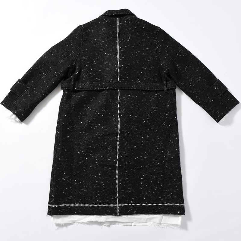 CROSS STITCH ARTISAN COAT -BLACK(NEP)-