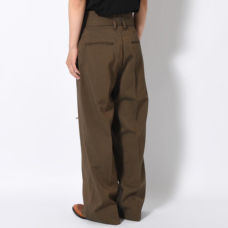 CHAMBRAY DOUBLE WAIST PANTS -3.COLOR-