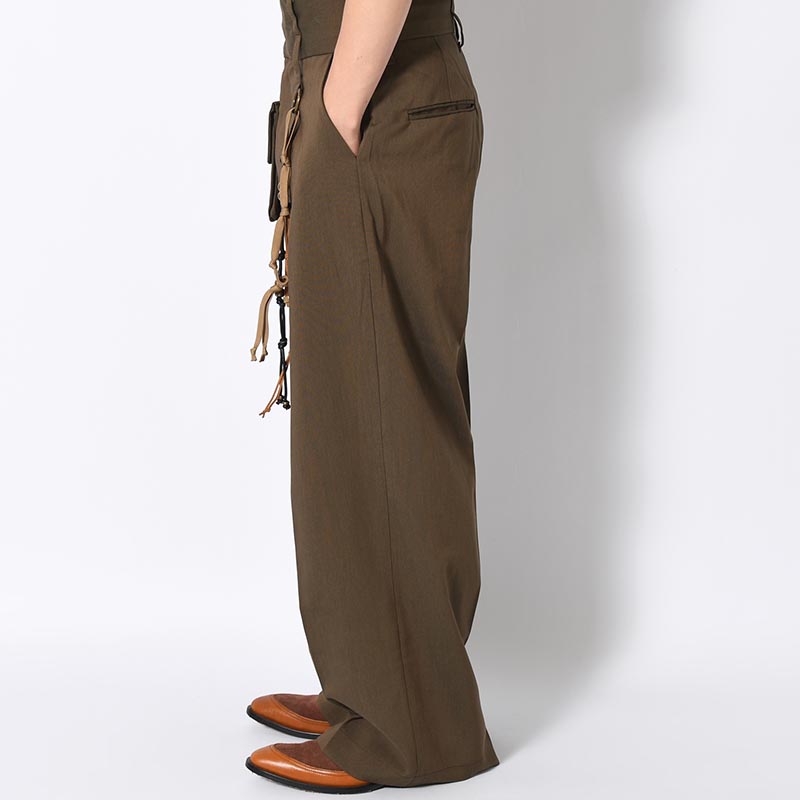 CHAMBRAY DOUBLE WAIST PANTS -3.COLOR-