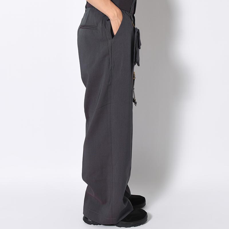 CHAMBRAY DOUBLE WAIST PANTS -3.COLOR-