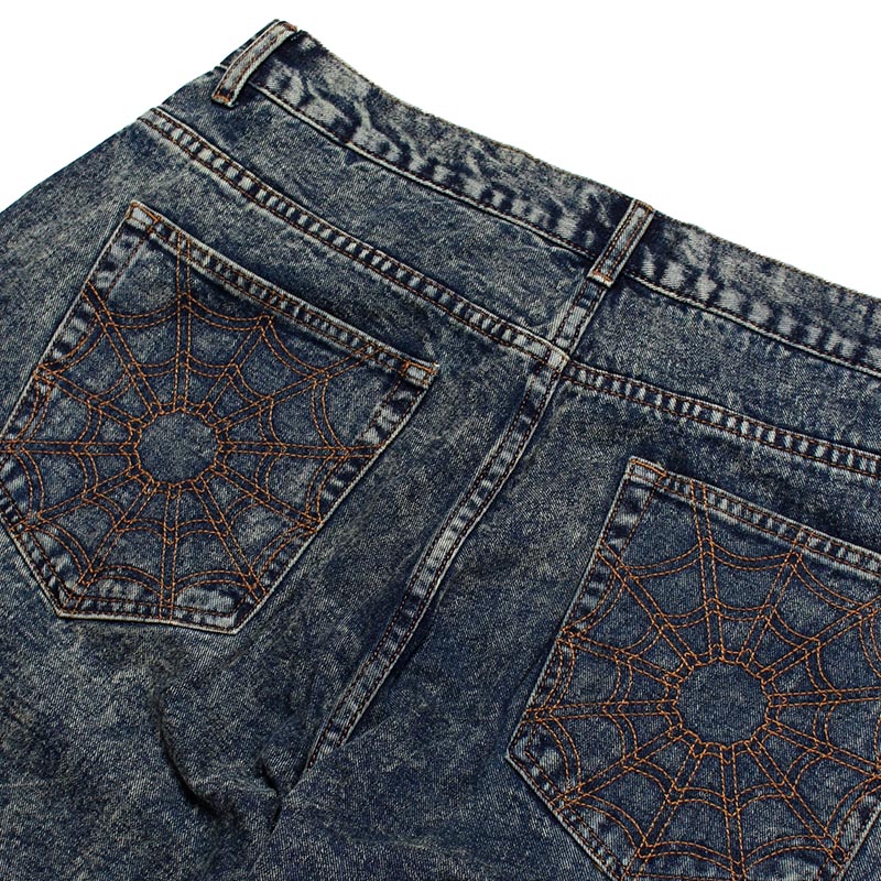 Spiderweb Denim Pants -2.COLOR-