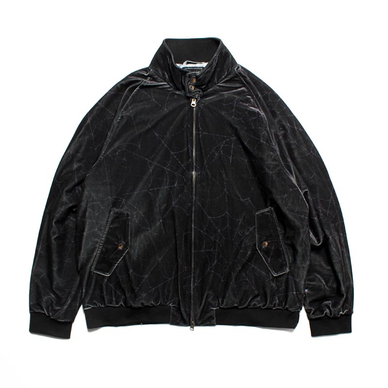 Spiderweb Velour Jacket -2.COLOR-(BLACK)