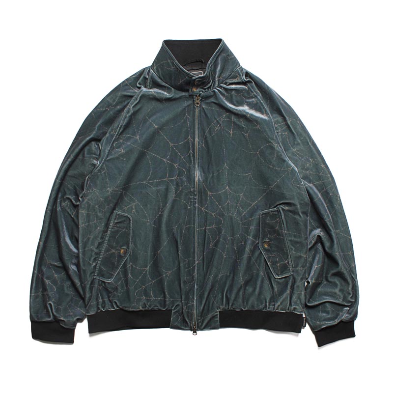 Spiderweb Velour Jacket -2.COLOR-(CHARCOAL)