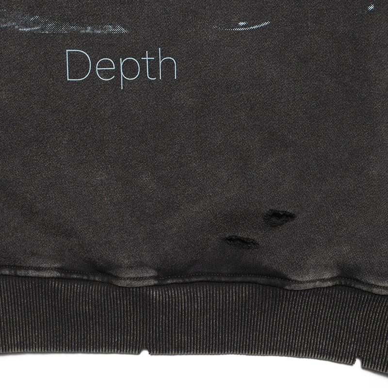 Depth SWEAT SHIRT -BLACK-