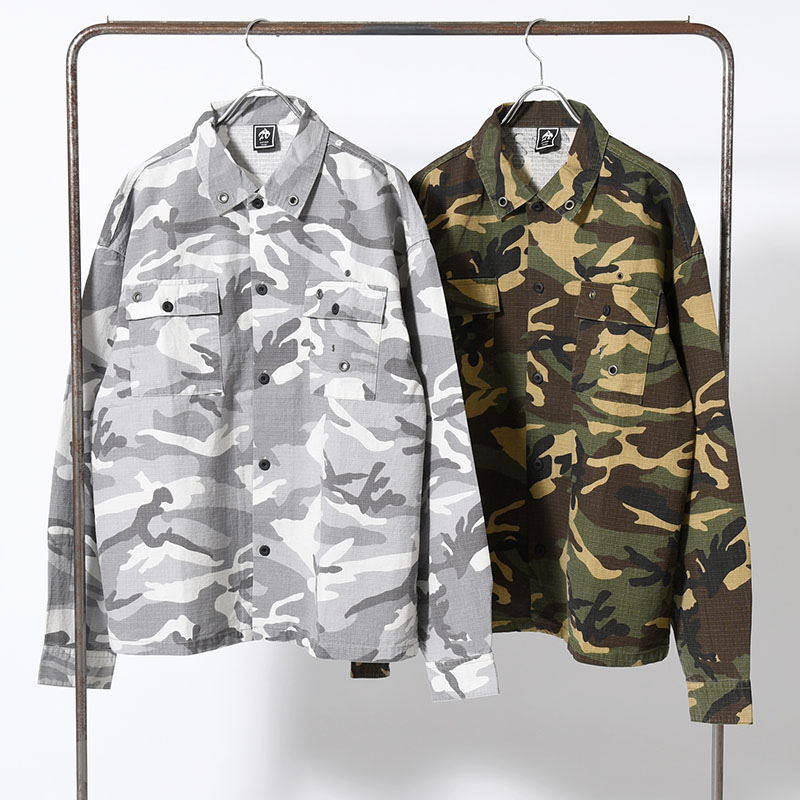 CAMO L/S SHIRT -2.COLOR-