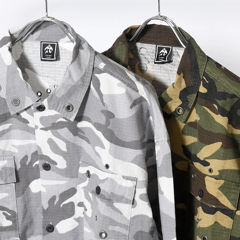 CAMO L/S SHIRT -2.COLOR-