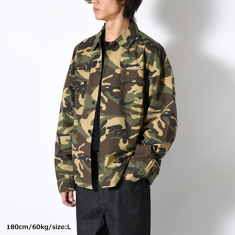 CAMO L/S SHIRT -2.COLOR-