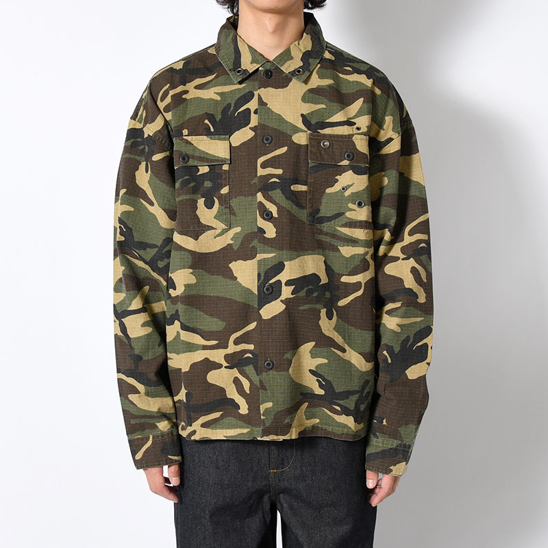 CAMO L/S SHIRT -2.COLOR-