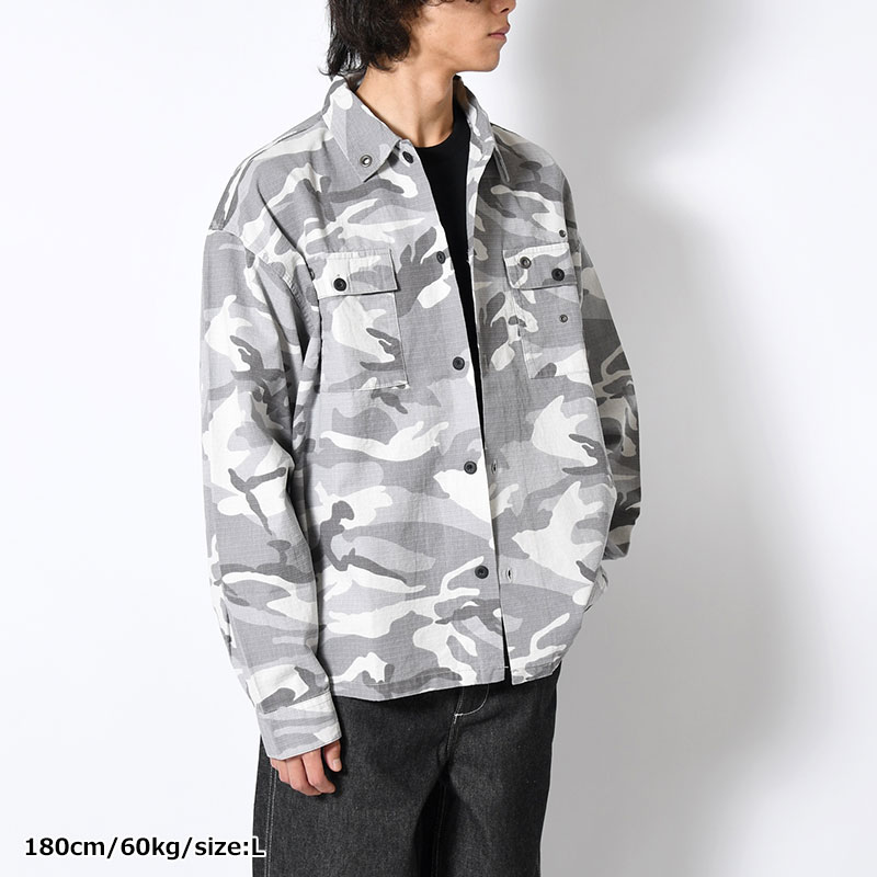 CAMO L/S SHIRT -2.COLOR-