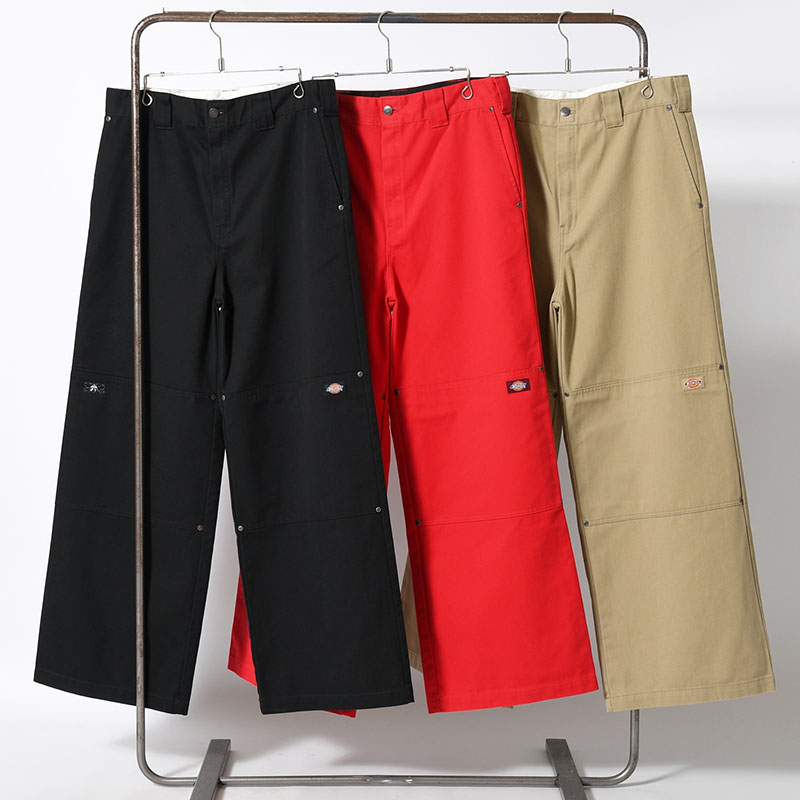 DICKIES DOUBLE KNEE PANTS -3.COLOR-