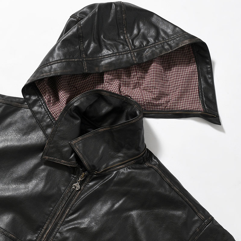 PU LEATHER JACKET -2.COLOR-