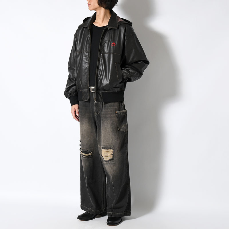 PU LEATHER JACKET -2.COLOR-