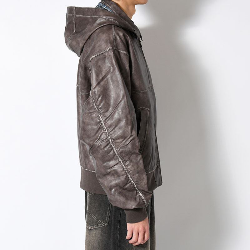 PU LEATHER JACKET -2.COLOR-