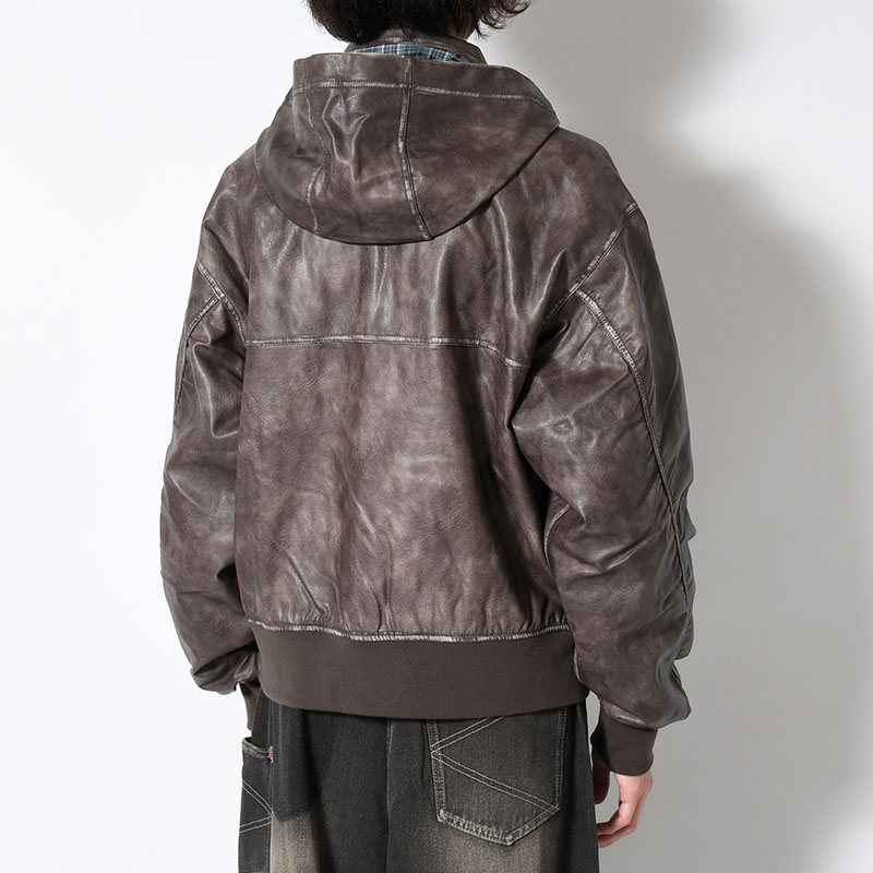 PU LEATHER JACKET -2.COLOR-