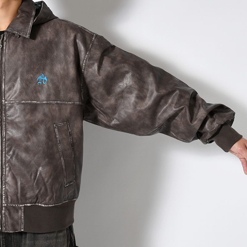 PU LEATHER JACKET -2.COLOR-