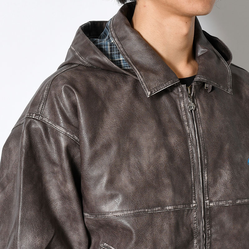 PU LEATHER JACKET -2.COLOR-